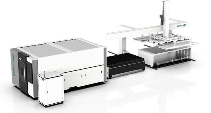 AUTOMATIC LOADING AND UNLOADING, System for Fiber Laser Cutting Machi